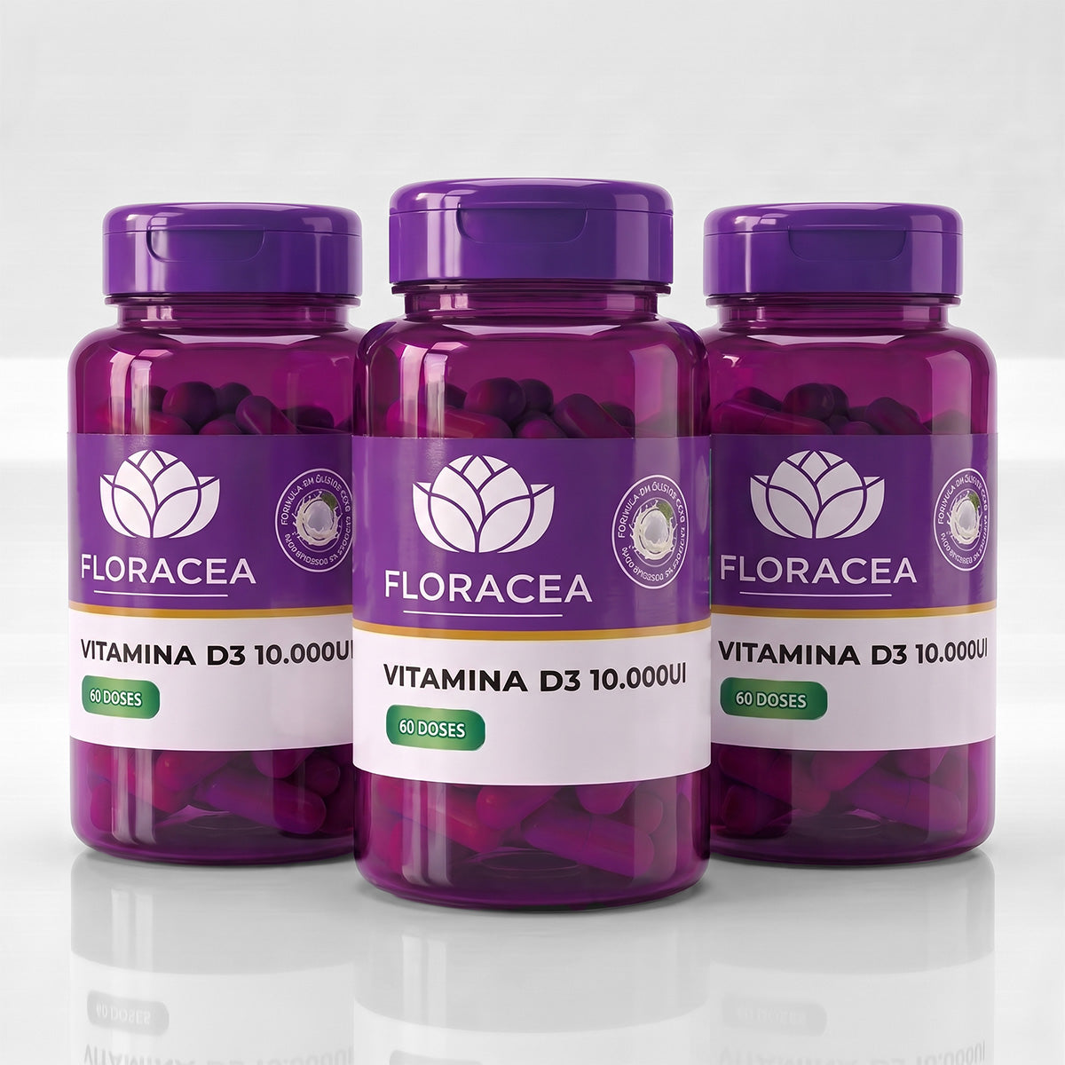 Combo 3 Vitaminas D3 10.000Ui 60 Doses