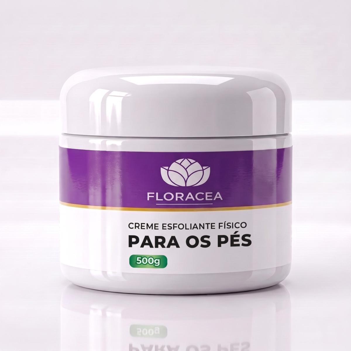 Creme esfoliante fisico para os pés
