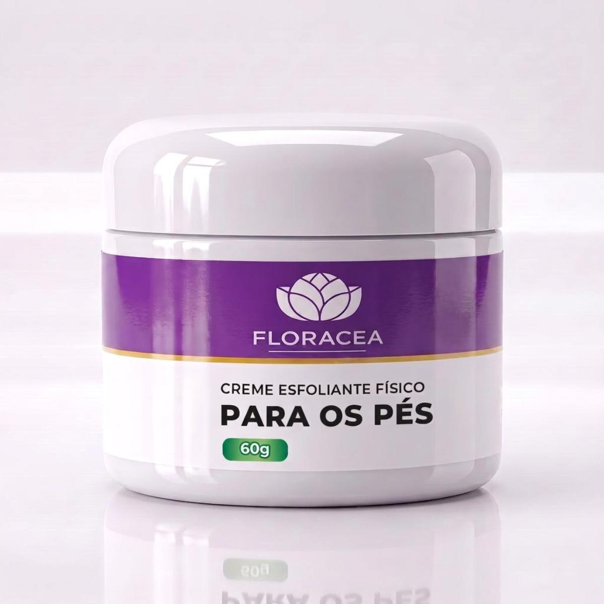 Creme esfoliante fisico para os pés
