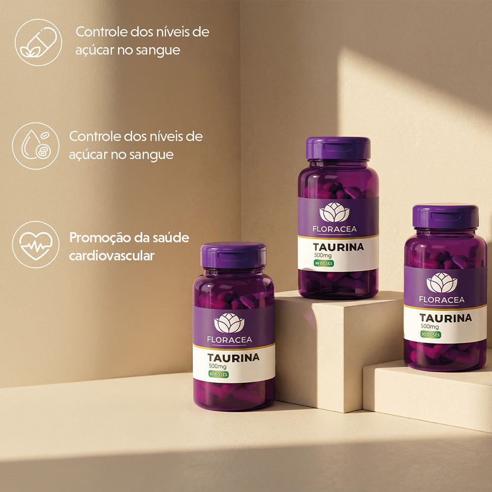 Combo 3 Taurina 500mg 30 Doses 60 Caps - imagem 2