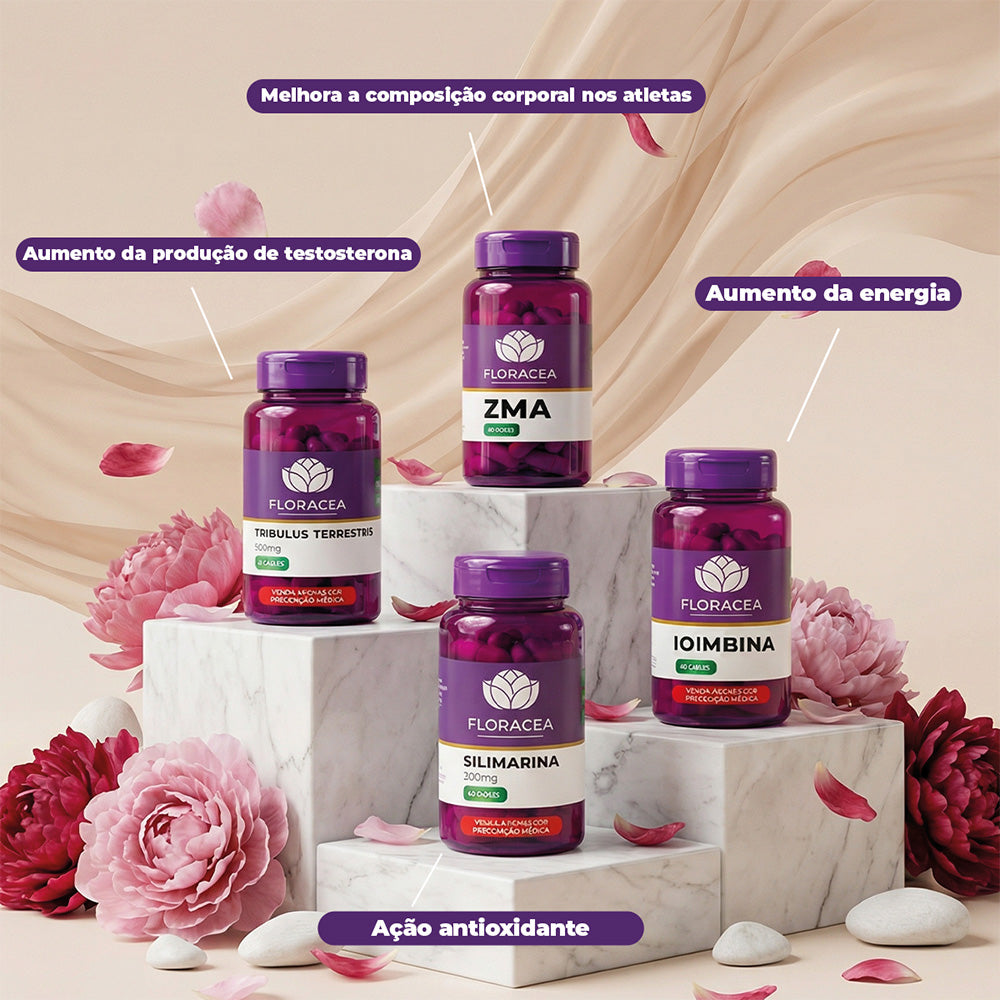 Combo Tribulus Terrestris 120 Doses + Zma 60 Doses + Silimarina 60 Doses + Ioimbina 60 Doses - imagem 2