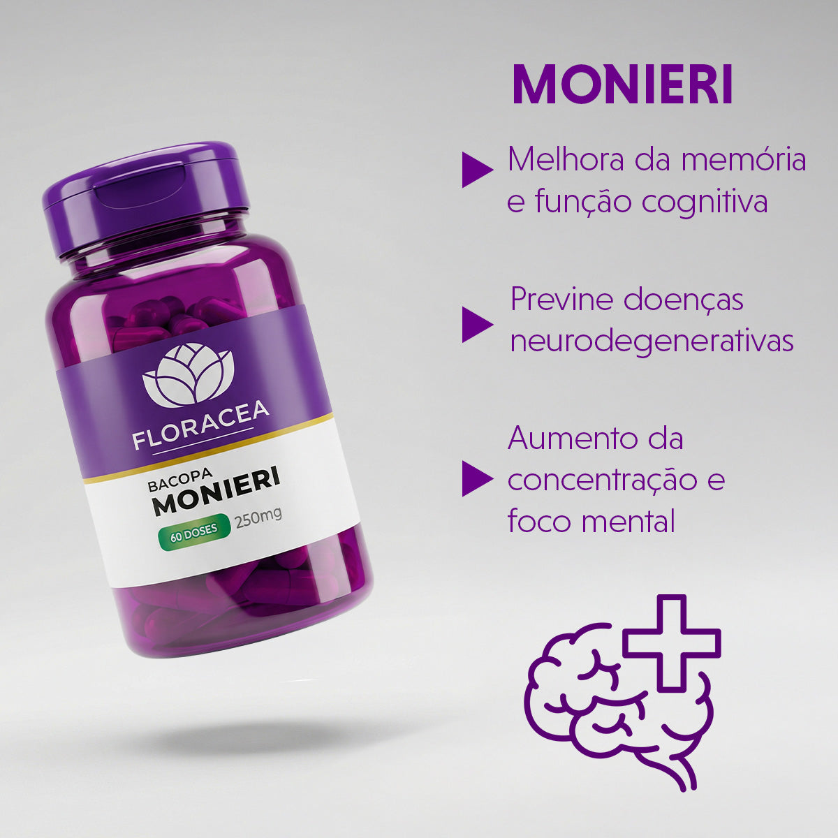Bacopa Monnieri 250mg  60 Doses - imagem 2