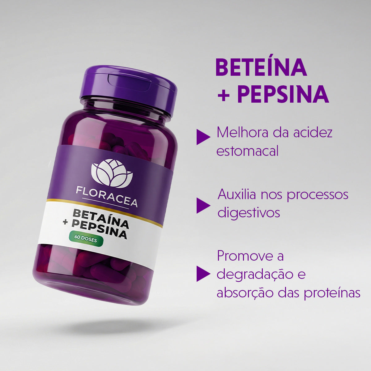 Betaina + Pepsina 60 Doses - imagem 2