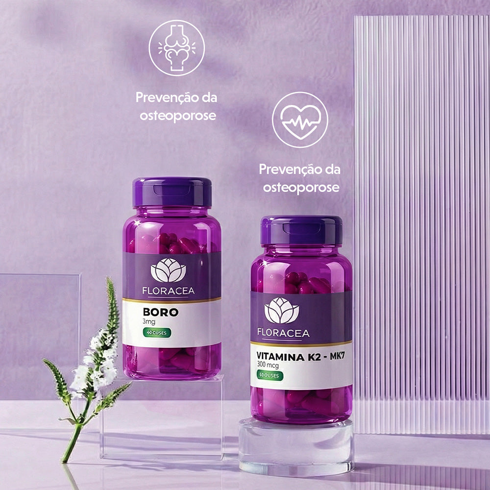 Combo Vitamina k2 Mk-7 100mcg 30 Doses + Boro 3mg 60 Doses - imagem 2