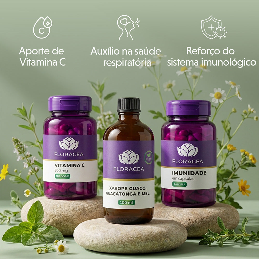 Combo Xarope Guaco, Imunidade em Cápsula Ganhe Vitamina C - imagem 2