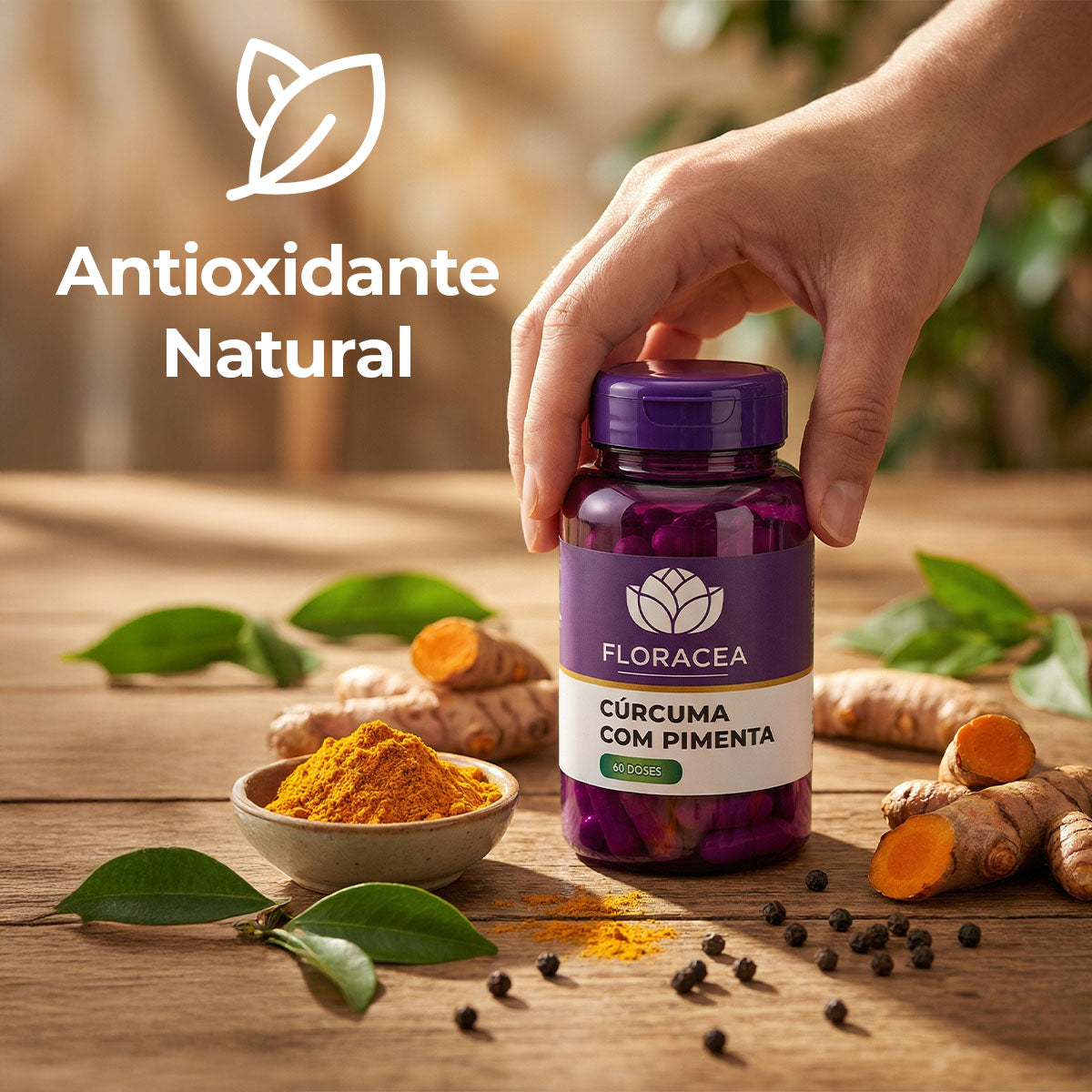 Curcuma Com Pimenta Preta 60 Doses - imagem 2