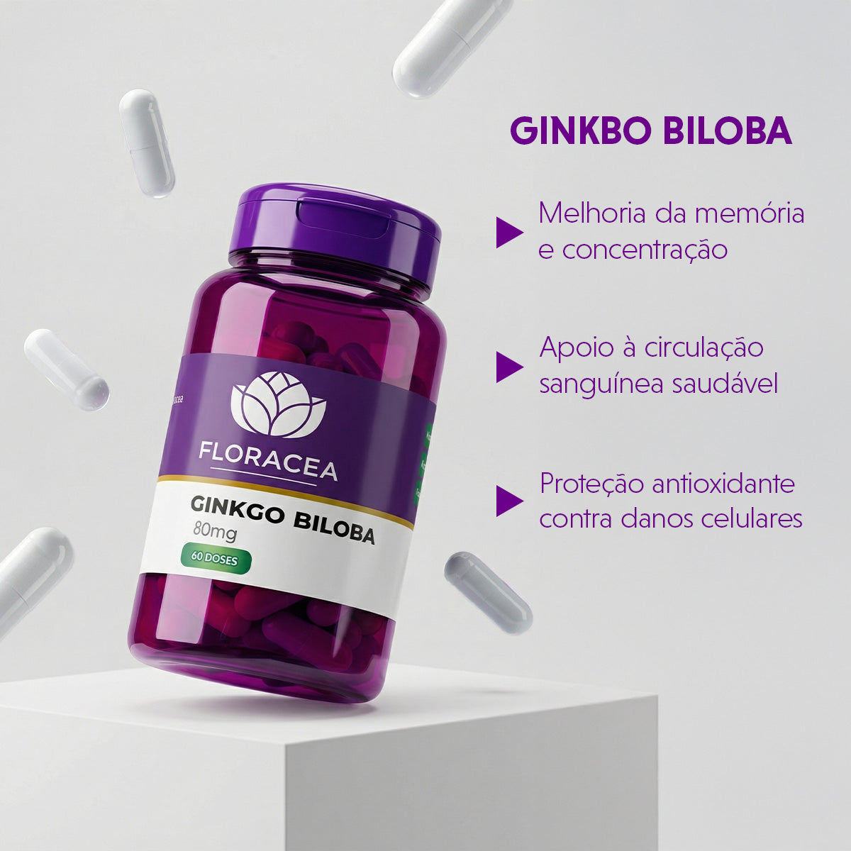 Ginkgo Biloba 80mg 60 Doses - imagem 2