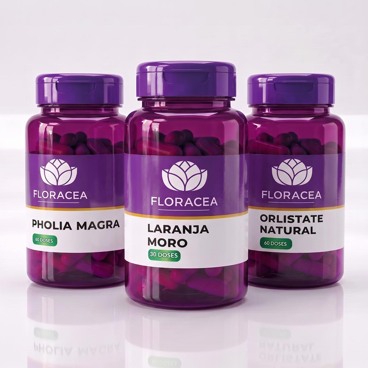 Combo Laranja Moro + Pholia Magra + Orlistate Natural