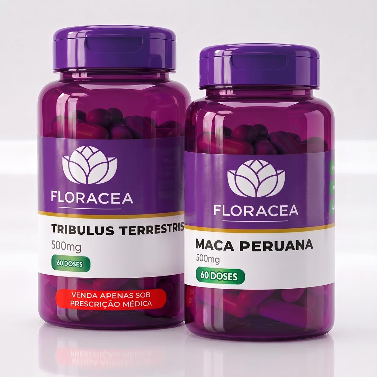 Combo Maca Peruana 500mg 60 Doses + Tribulus Terrestris 500mg 60 Doses