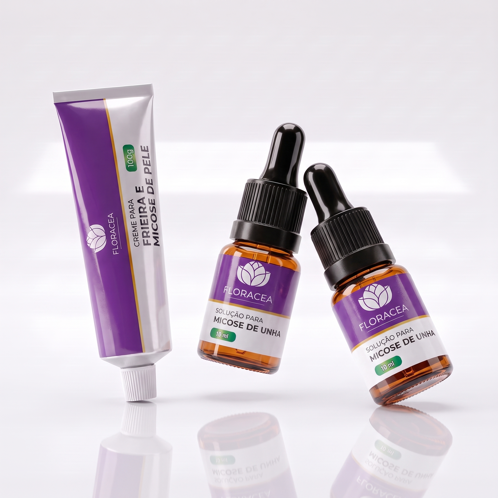 Combo  2 Solução de Micose 10ml + 1 Creme de Frieira 20g