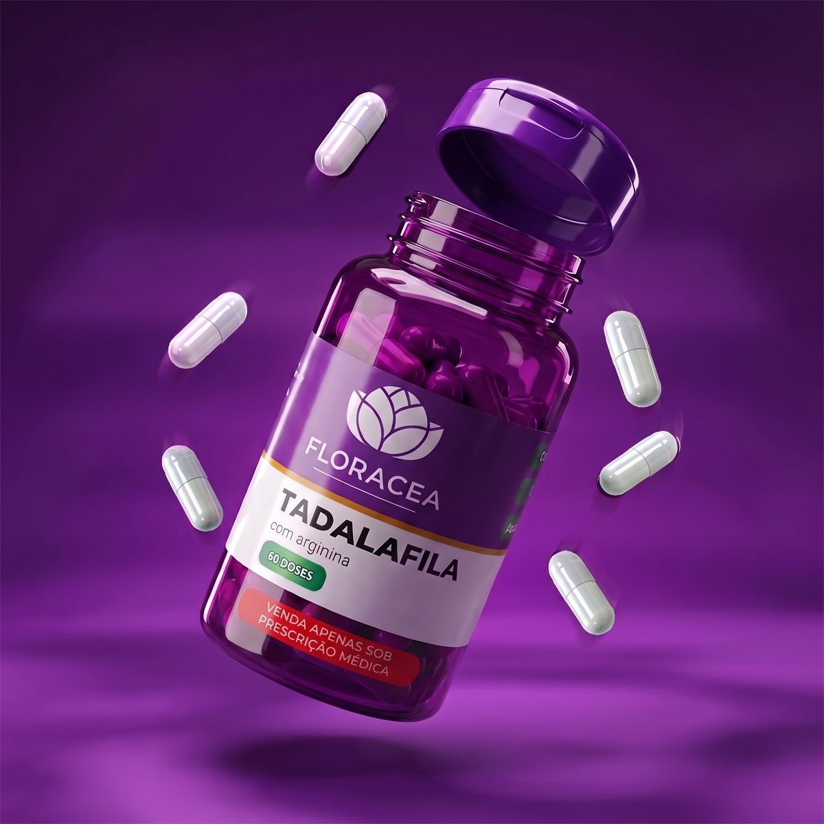 Tadalafila 5mg + Arginina 250mg 60 Doses