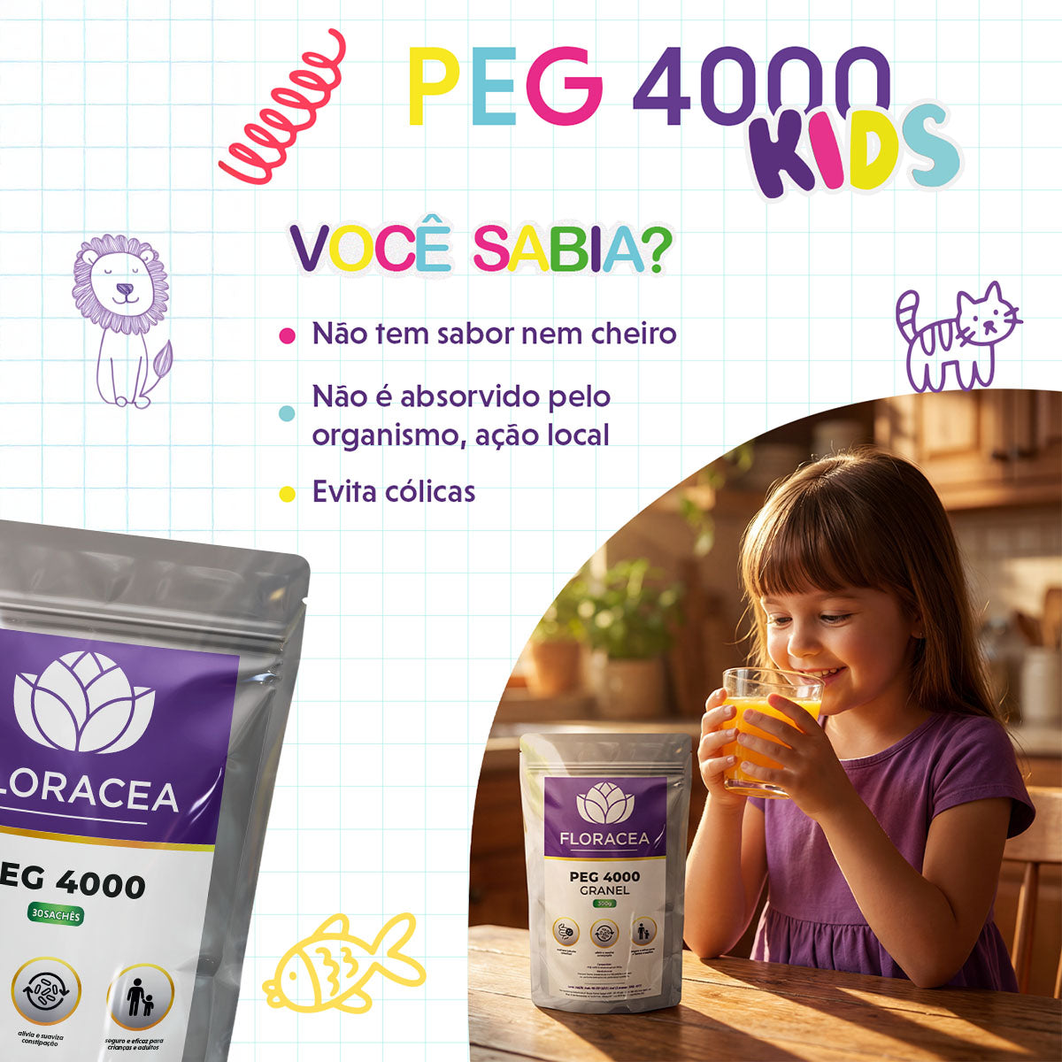 PEG 4000 (Polietilenoglicol) 300g granel - imagem 2