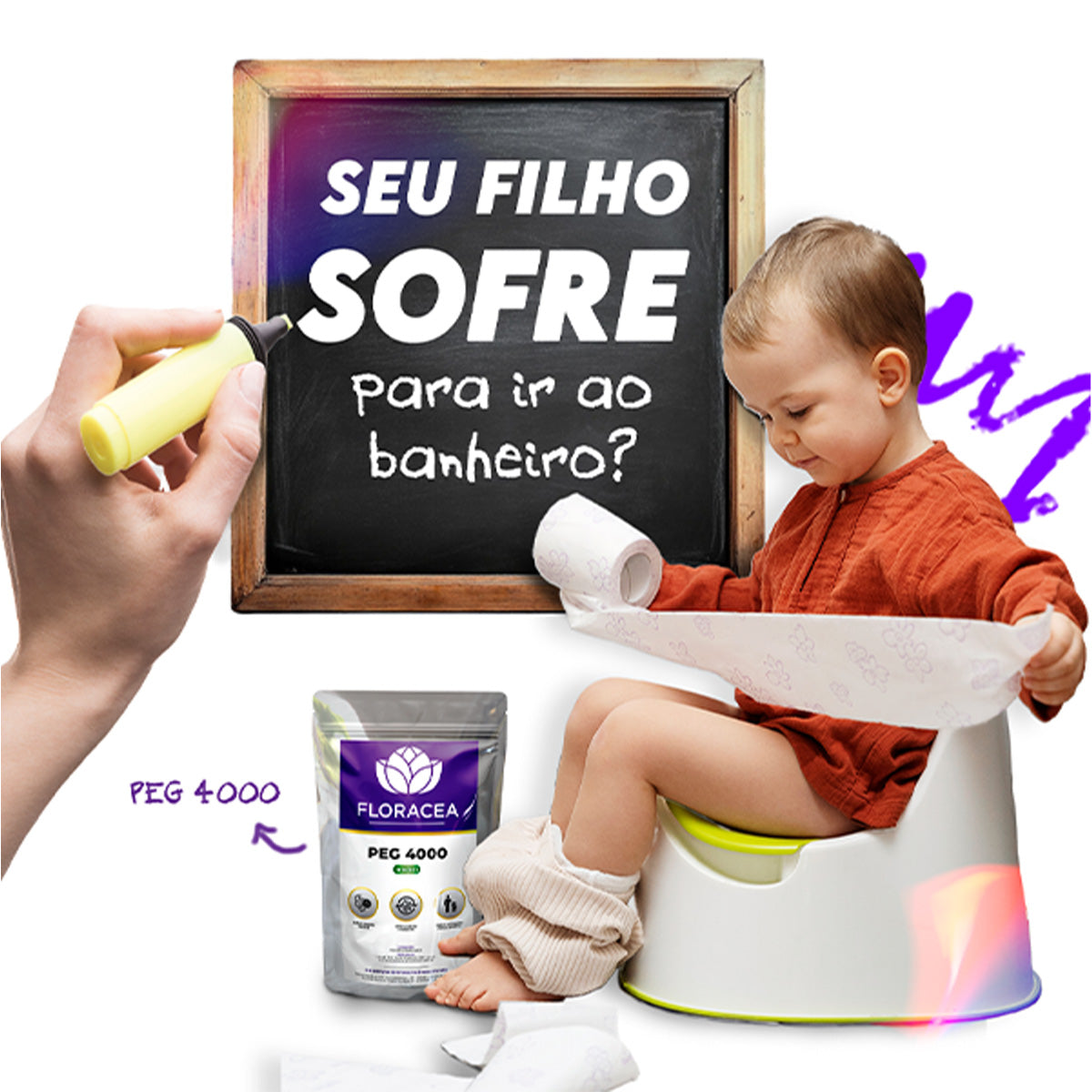 PEG 4000 (Polietilenoglicol) 30 sachês c/ 10g - imagem 2